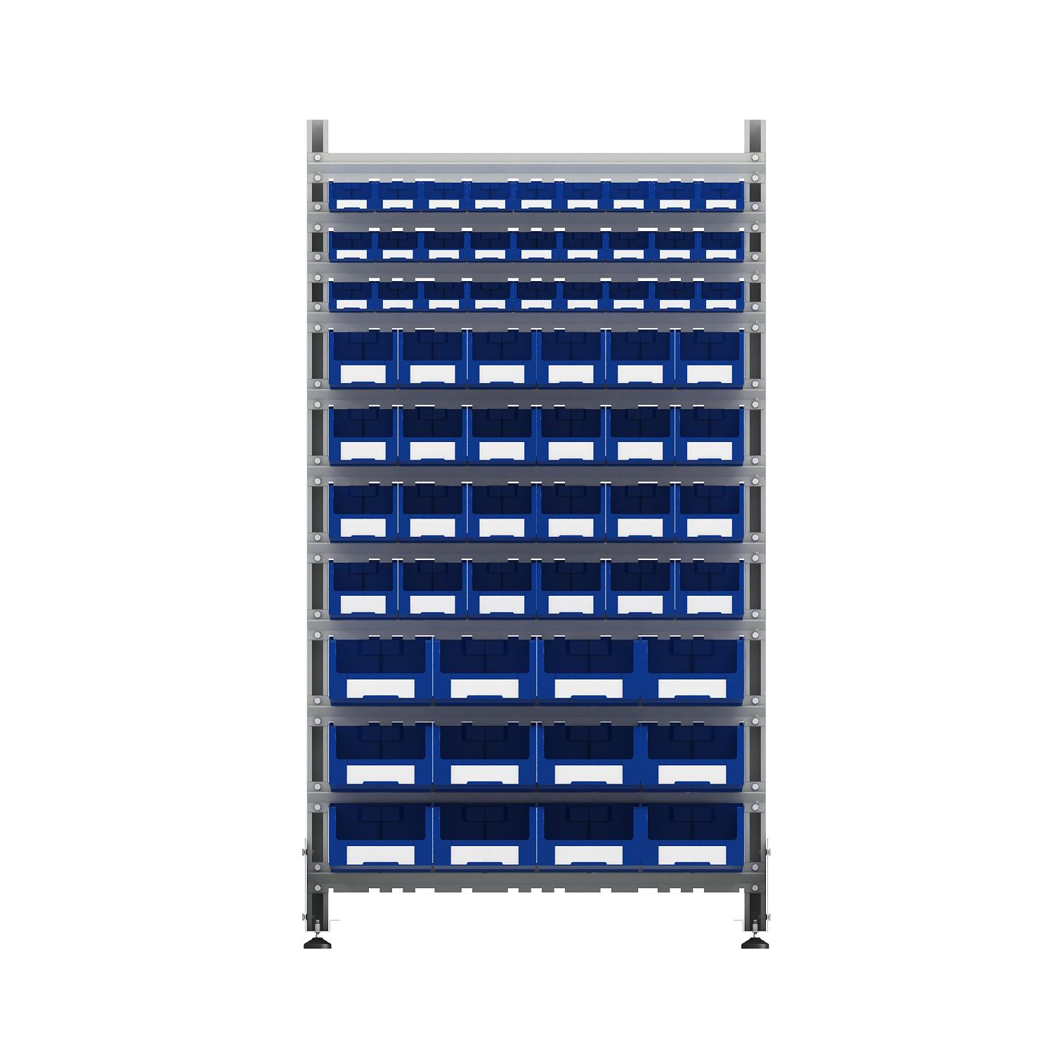 ER-00024087 Стеллаж для пластиковых лотков SORTEX односторонний 1800x1000x450.05