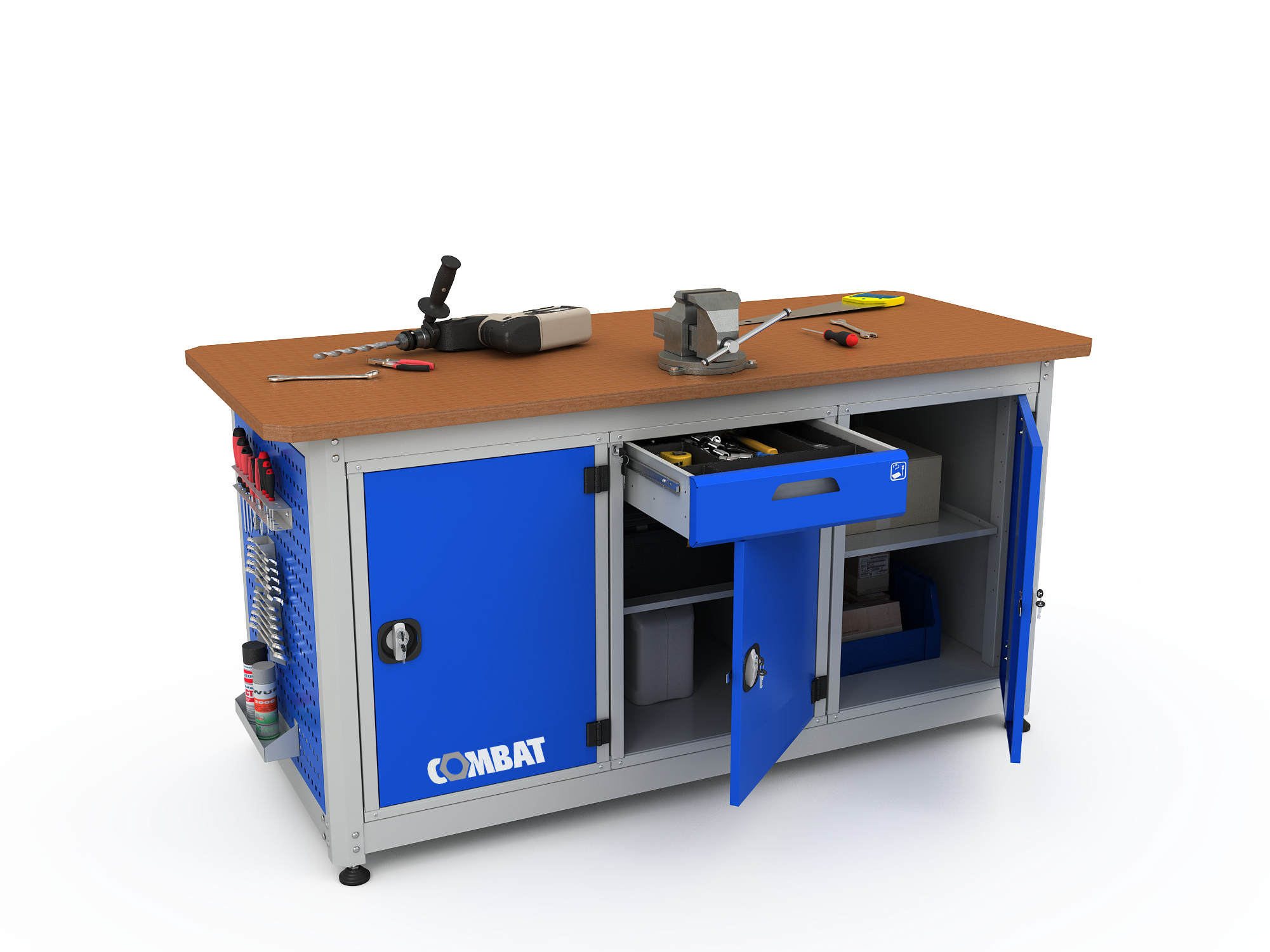 Верстак трехтумбовый COMBAT 3121.1830