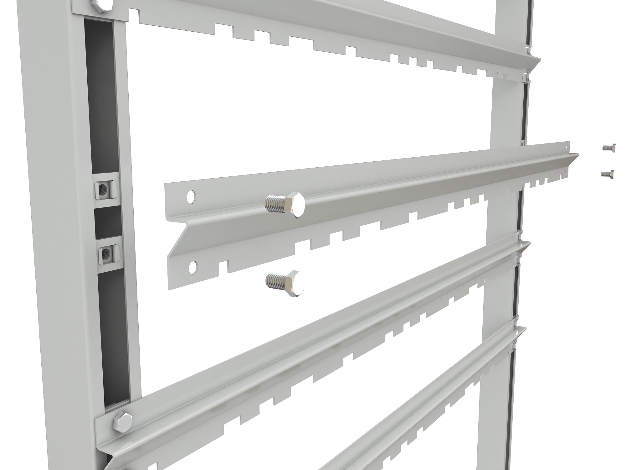 ER-00024087 Стеллаж для пластиковых лотков SORTEX односторонний 1800x1000x450.05