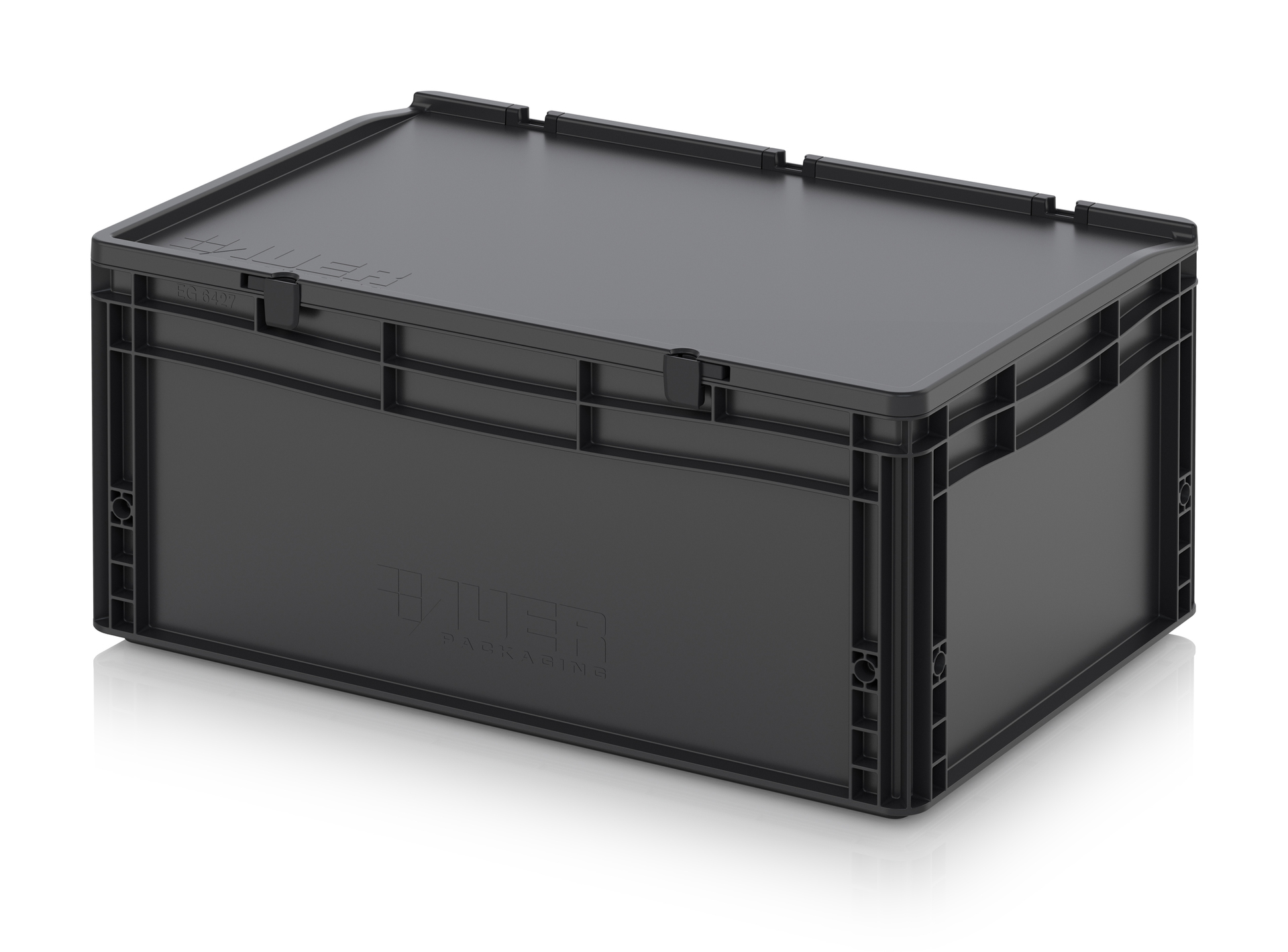 ESD ED 64/27 HG Евроконтейнер с крышкой на шарнире 60х40х28.5 см