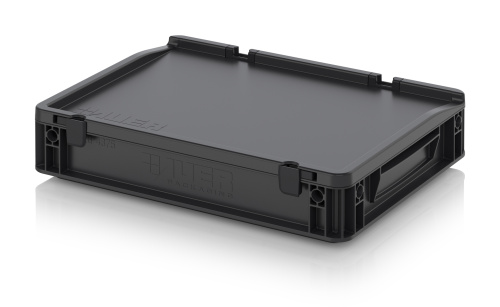 ESD ED 43/75 HG Eвроконтейнер с крышкой на шарнире 400х300х90 мм