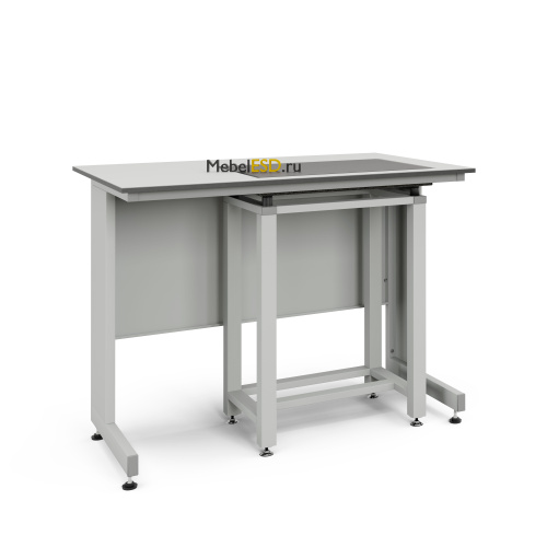 77.0044.10.08П Стол весовой с приставкой ЭКРОС 1200х800х900 мм, весовой стол справа, раб. поверхность - LABGRADE