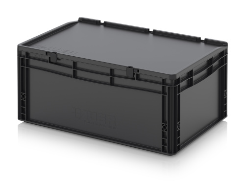 ESD ED 64/27 HG Евроконтейнер с крышкой на шарнире 60х40х28.5 см