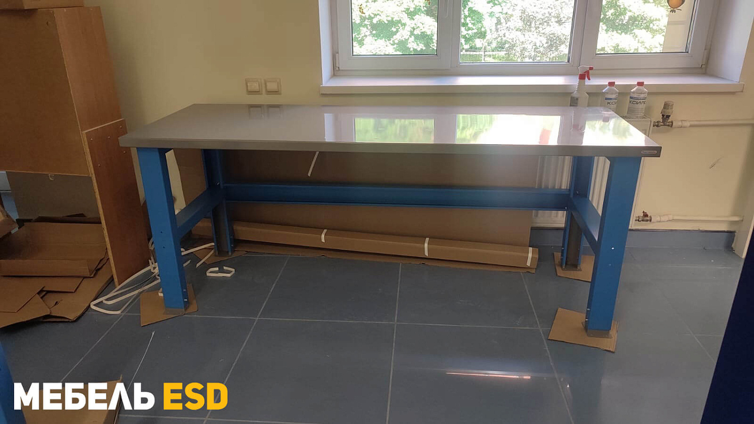 PLC 15.0-М Стол металлический на колесах 1500х700 мм